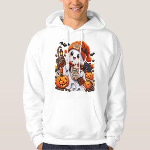Moletom Café Amante Fantasma Fofa – Boo e B de Halloween A