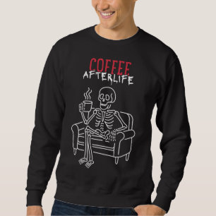 Moletom Café Após A Vida - Mug De Esqueleto