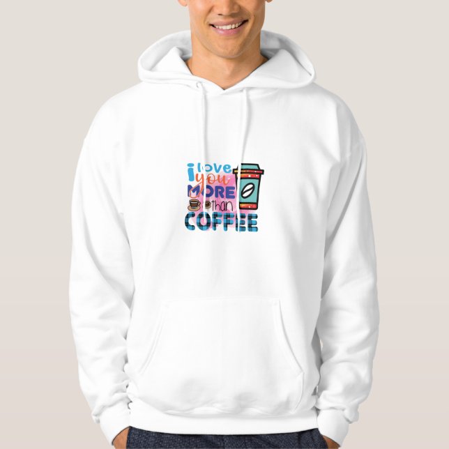 Moletom Café Arte Eu Te Amo Mais Que Café (Frente)