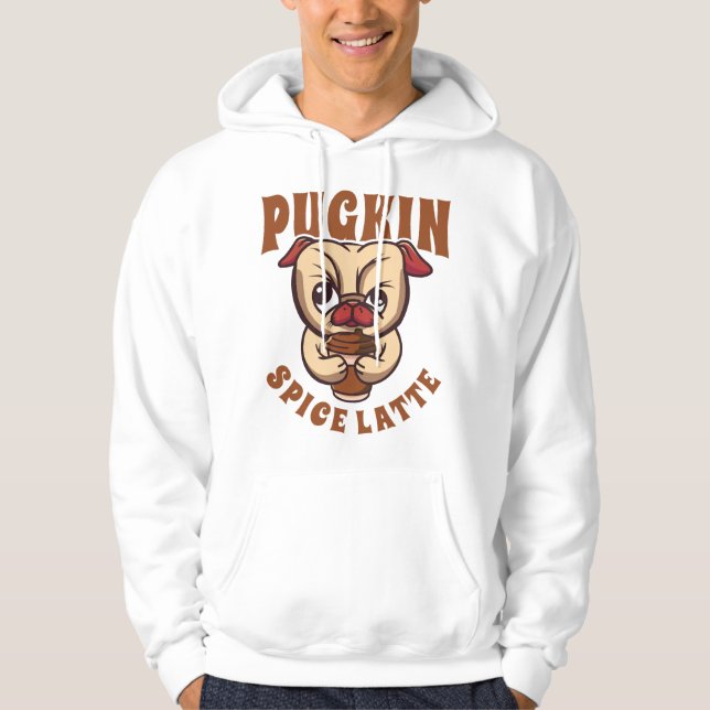 Moletom Café com Tempero de Abóbora Pugkin Donos de Pug (Frente)