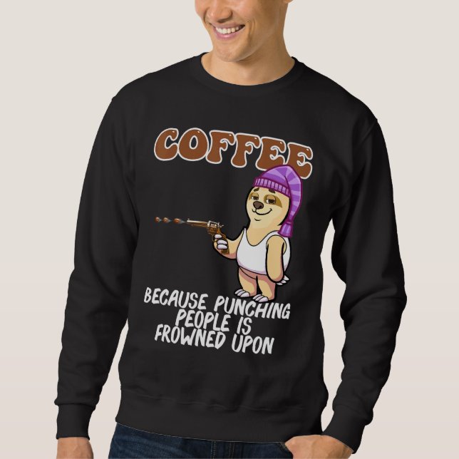 Moletom Café Dizendo Para Cafeine Cappucccino Drinkers (Frente)