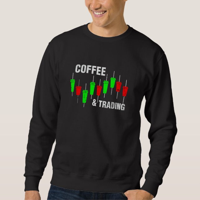 Moletom Café e PIPs de Negociação Forex CFD Day Trader (Frente)