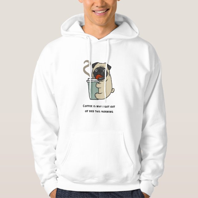Moletom Café é por isso que saí da cama (Frente)