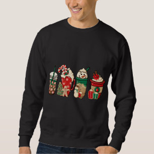 Moletom Café Engraçado Café Lover Cute Snowman Latte Xm