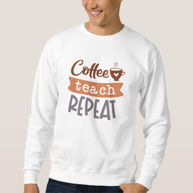 Moletom Café Ensine Repita (Frente)