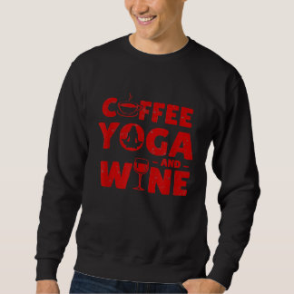 Moletom Café Ioga E Vinho Engraçados