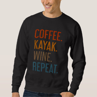 Moletom Café Kayak Wine Repete Kayaker Kayaking Men Wo