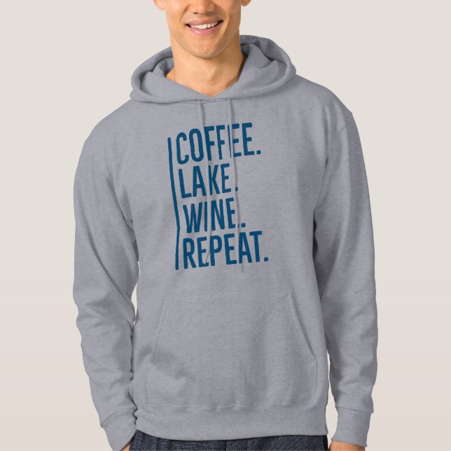 Moletom Café Lago Wine Repetir T-Shirt (Frente)