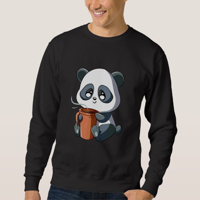 Moletom Café Panda Feliz e Baristas (Frente)