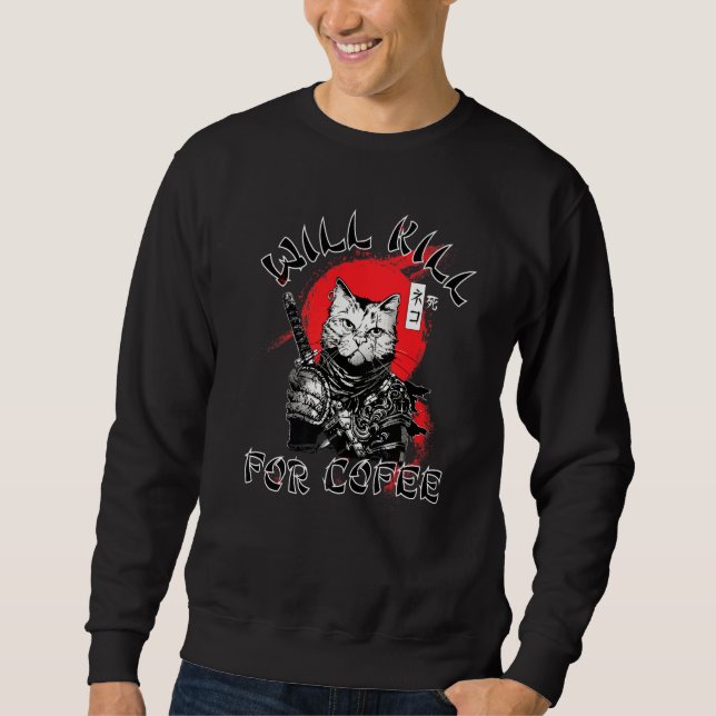 Moletom Café Samurai Cat (Frente)