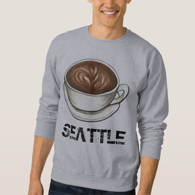 Moletom Café Seattle Lateta de Sweatshirt (Frente)