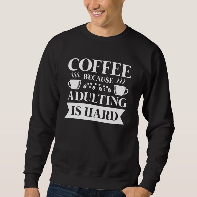 Moletom Café Vida de Adulto (Frente)