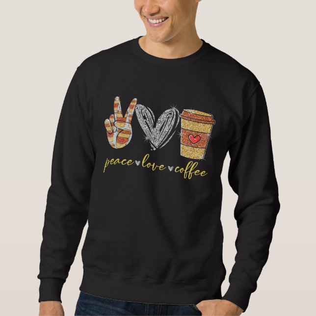 Moletom Cafeine Hippie Caffeine Mug do Peace Love (Frente)