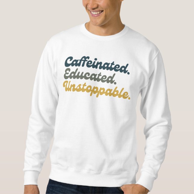 Moletom Cafetado. Educado. Imparável.  (Frente)