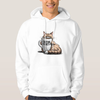 Moletom Caffeine First para Viciados em Café e Gat