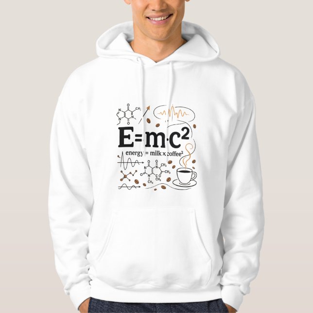 Moletom Caffeine Theory: E = mc² Reimagined (Frente)