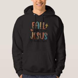 Moletom Cair Por Jesus Ele Nunca Deixa Outono Cristão Pr
