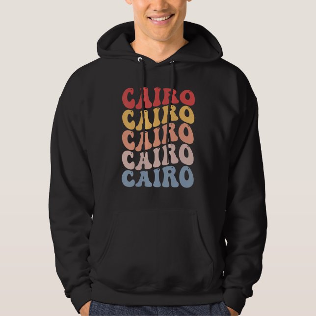 Moletom Cairo City Groovy Retro (Frente)