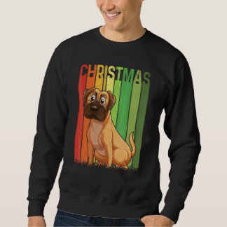 Moletom Caixa de Natal Retro Boxer Cachorro Fofo Grupo Cor