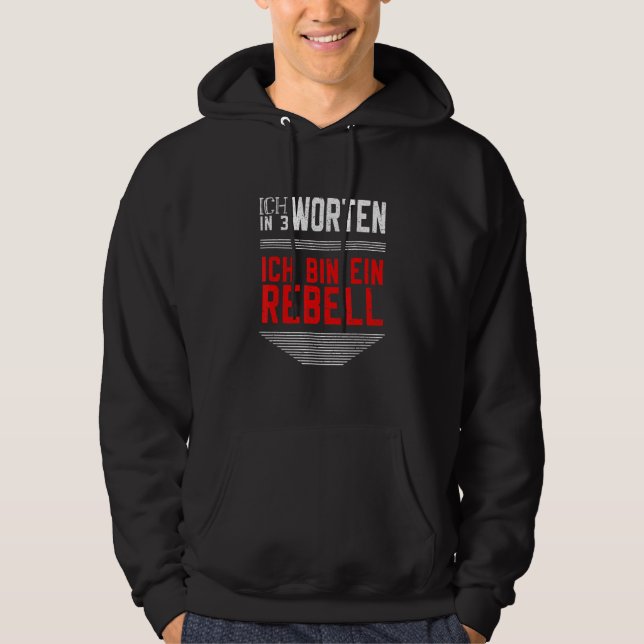 Moletom Caixa Ich Ein Rebel de Autoironia Vintage (Frente)