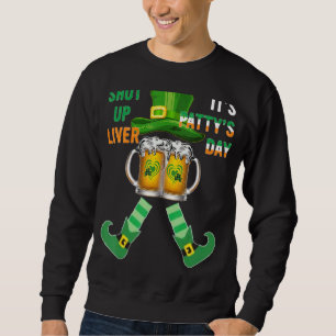 Moletom Cale-se Fígado Santa Patty's Day Cute Beer Ir