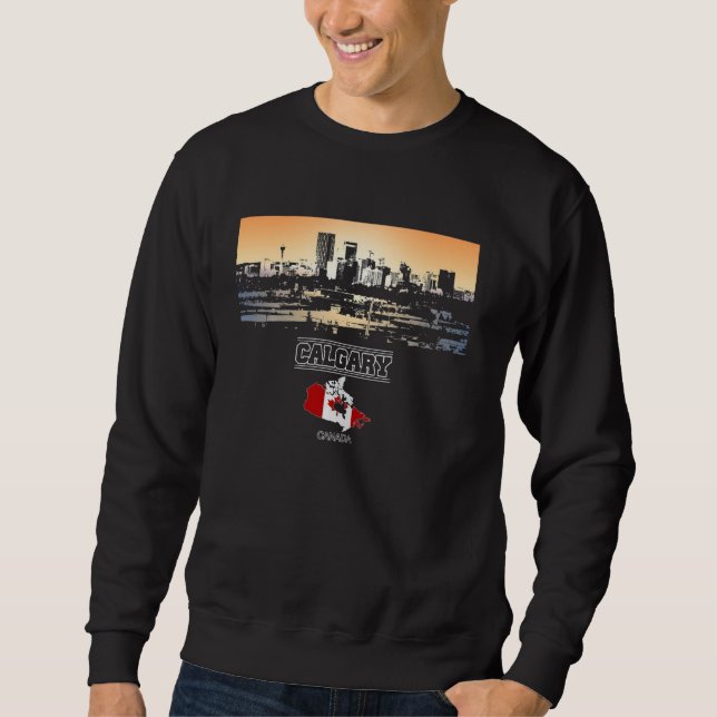 Moletom Calgary canada Skyline Vacation Souvenir cidade (Frente)