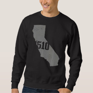 Moletom California 510 Area Code Richmond Oakland Mães