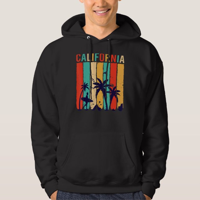 Moletom California Beach Surfer Retro Sunset Long (Frente)
