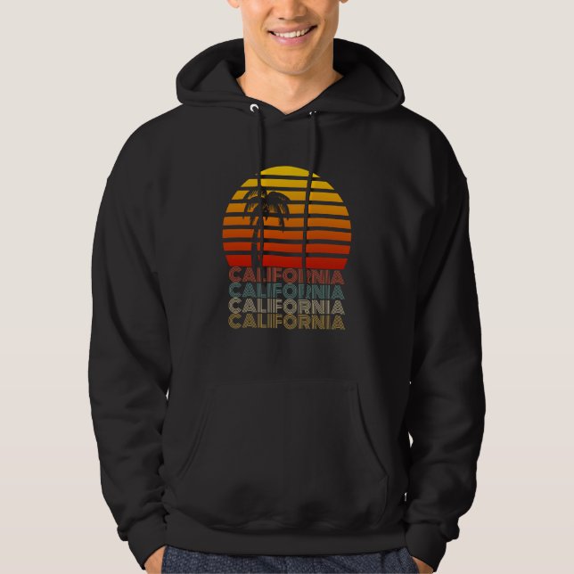 Moletom California Vintage verões Sunset Sunrise Retro (Frente)