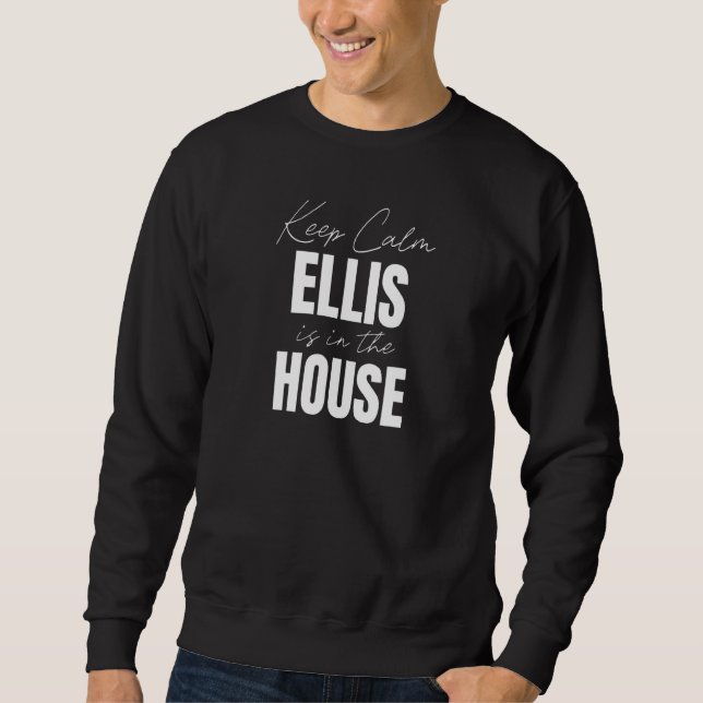 Moletom Calm Ellis Está Na Casa Ellis (Frente)