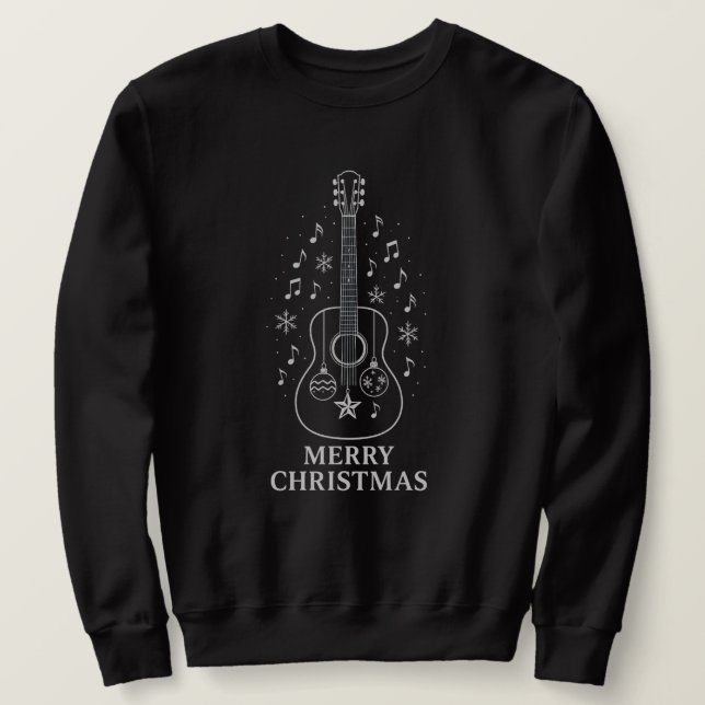 Moletom Calm Guitar Christmas Harmony  (Frente do Design)