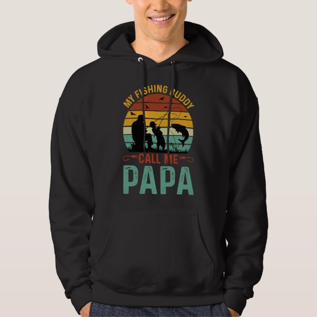 Moletom Camaradas de Pesca Chamam-Me Vovô Fofo Dia S (Frente)