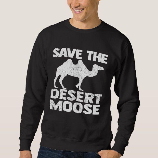 Moletom Camel Save The Desert Moose Animal Piada (Frente)