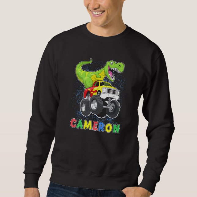 Moletom Cameron Dinossauro Personalizado Em Um Caminhão Mo (Frente)