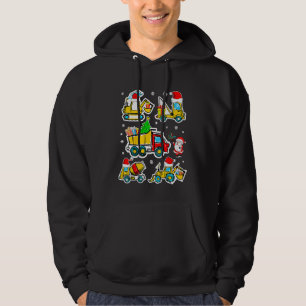 Moletom Caminhão de Guindaste de Natal Veículo de Construç