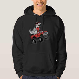 Moletom Caminhão Monstro Andando De Dinossauro T Rex No Di