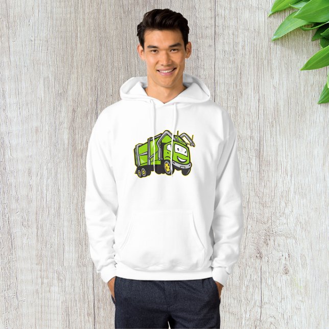 Moletom Caminhão verde-rubido Mens Hoodie (Criador carregado)