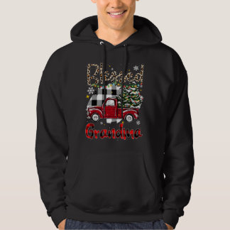 Moletom Caminhão Vermelho Xadrez Árvore de Natal Avó Abenç