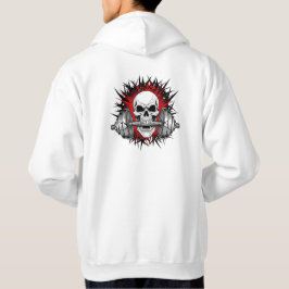 Moletom Camisa-T De Giro Crânio - Elevador De Peso Intenso