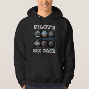 Moletom Camisa-T de seis pacotes do piloto Instrumentos
