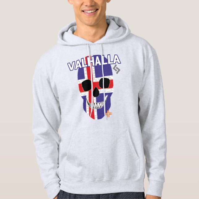 Moletom Camiseta-de-foca-de-cabeça-branca-hANDSKULL Valhal (Frente)