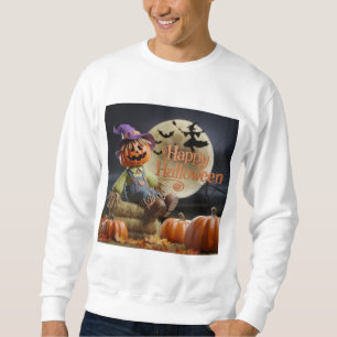 Moletom Camiseta-de-folhas compridas do Halloween