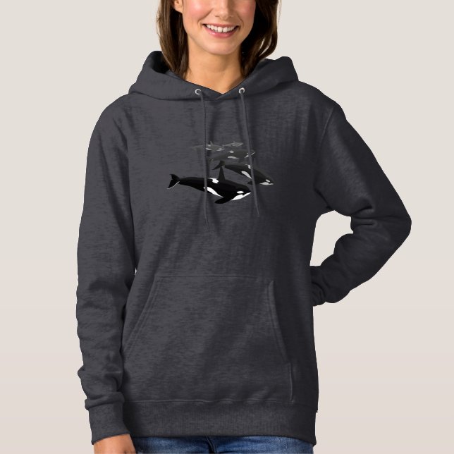 Moletom Camiseta-doce de-dama do Assassino de Orca Hoodie (Frente)
