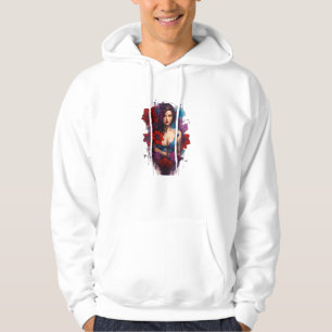 Moletom Camiseta-T-Tatuagem Única para Mulheres Abster F