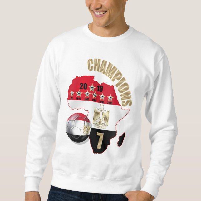 Moletom Camisola 2010 do futebol de Longsleeve Egipto dos (Frente)