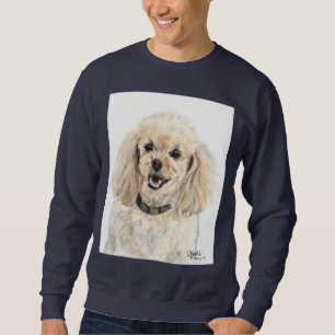Moletom Camisola azul da caniche