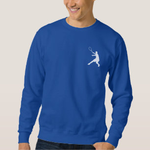Moletom Camisola azul do roupa do tênis dos homens com
