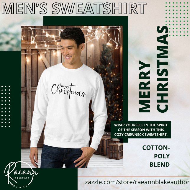 Moletom Camisola Básica de Natal para Homens (Criador carregado)