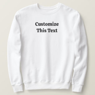 Moletom Camisola Básica de Texto Personalizável para Homen