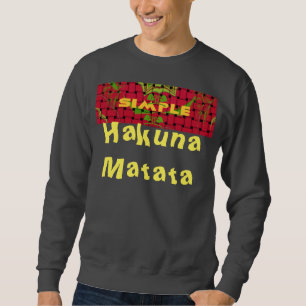 Moletom Camisola básica masculina de Hakuna Matata tecida